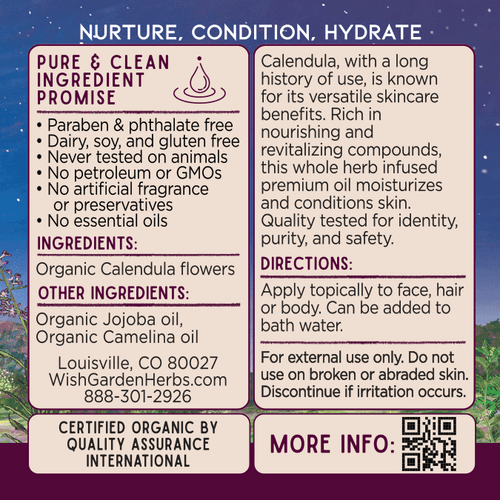 Calendula Oil, Nourish & Revitalize